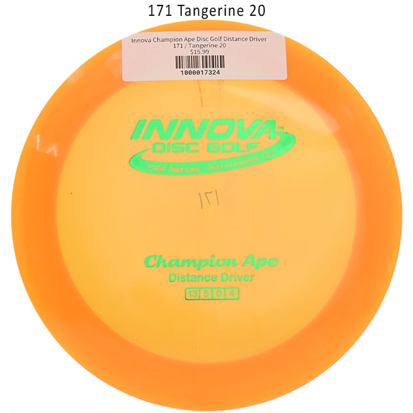 innova-champion-ape-disc-golf-distance-driver 171 Tangerine 20 