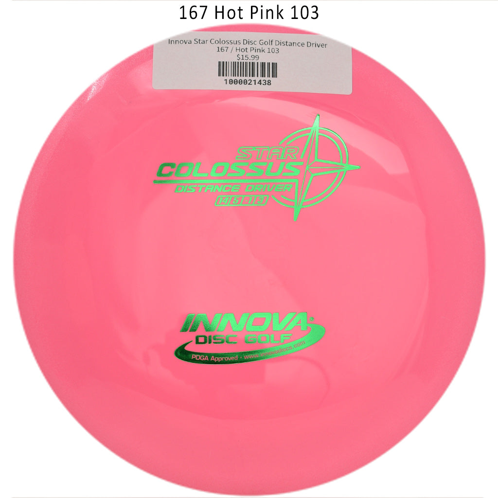 innova-star-colossus-disc-golf-distance-driver 167 Hot Pink 103
