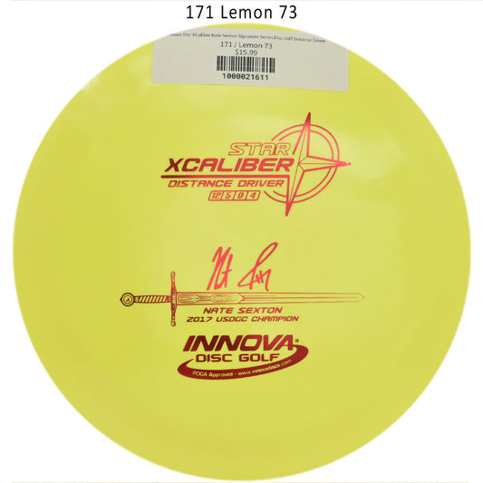 innova-star-xcaliber-nate-sexton-signature-series-disc-golf-distance-driver 171 Lemon 73