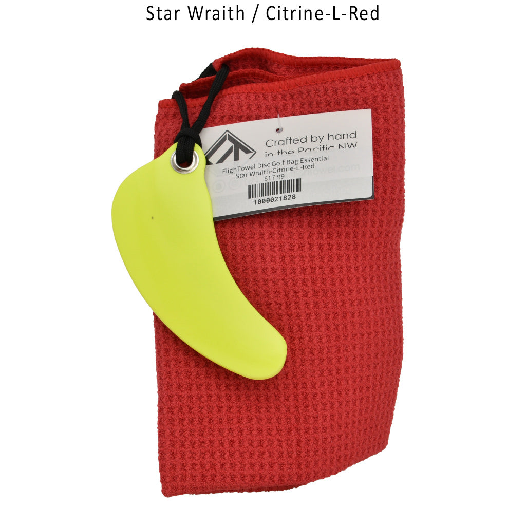 flightowel-disc-golf-bag-essential Star Wraith-Citrine-L-Red 