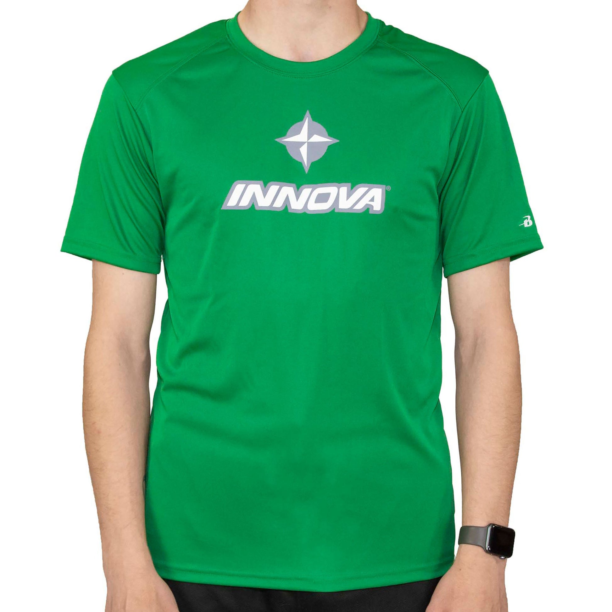 innova-mens-prime-star-core-performance-short-sleeve-tee-disc-golf-apparel Small Kelly Green