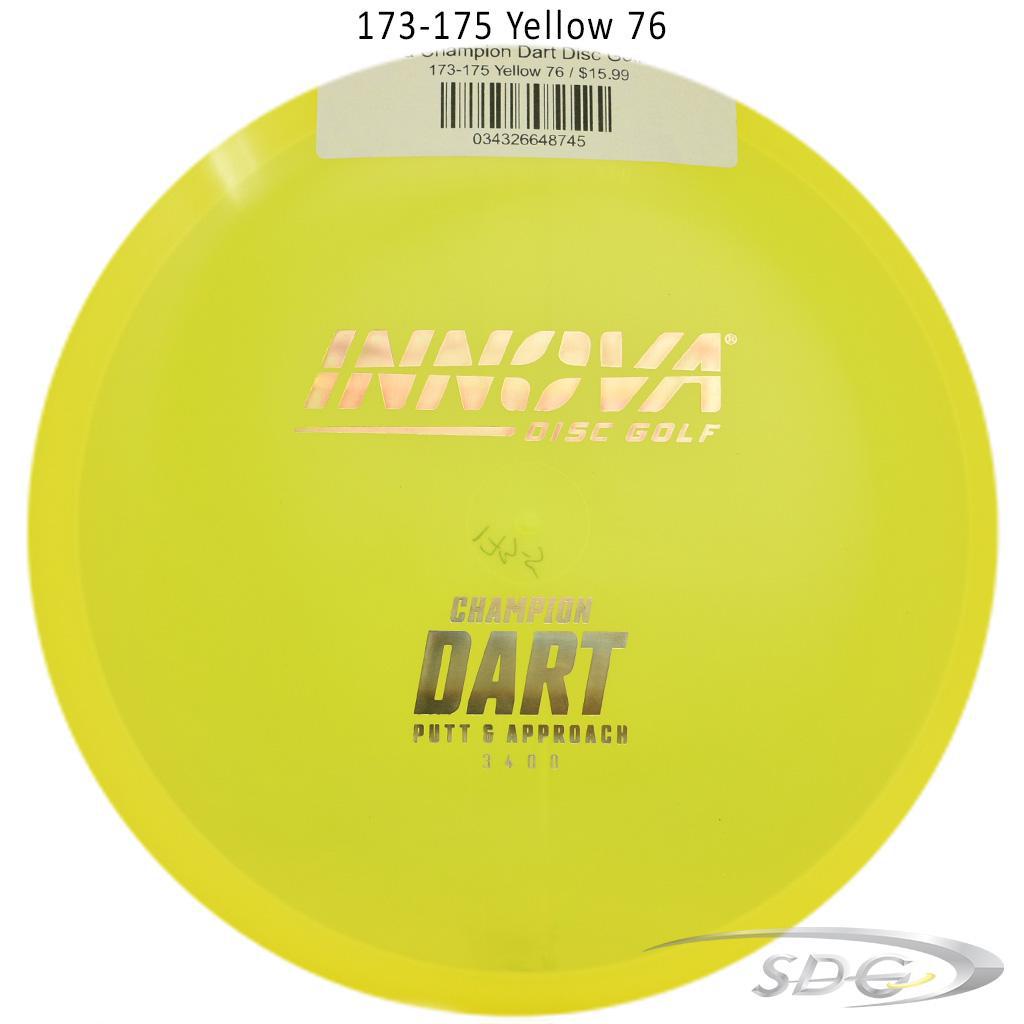 innova-champion-dart-disc-golf-putter 173-175 Yellow 76 