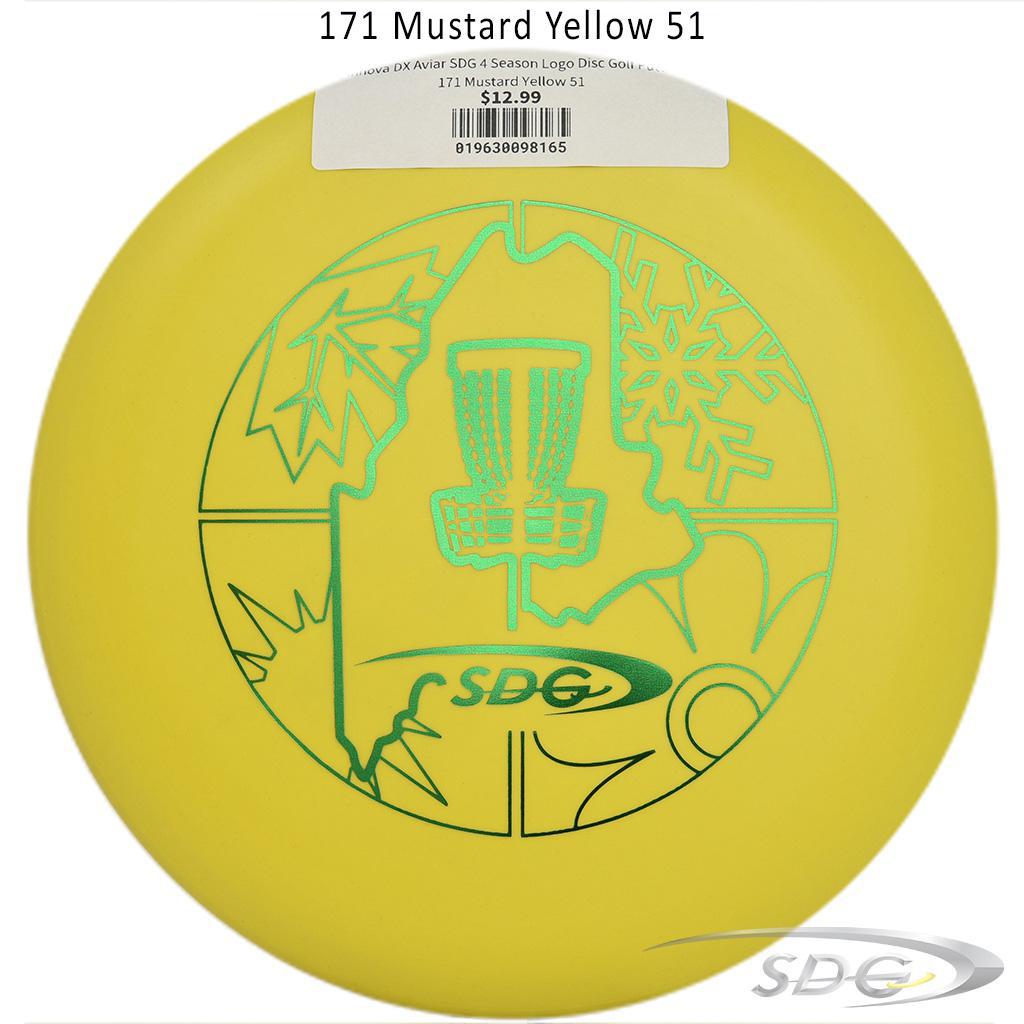 innova-dx-aviar-sdg-4-season-logo-disc-golf-putter 171 Mustard Yellow 51 