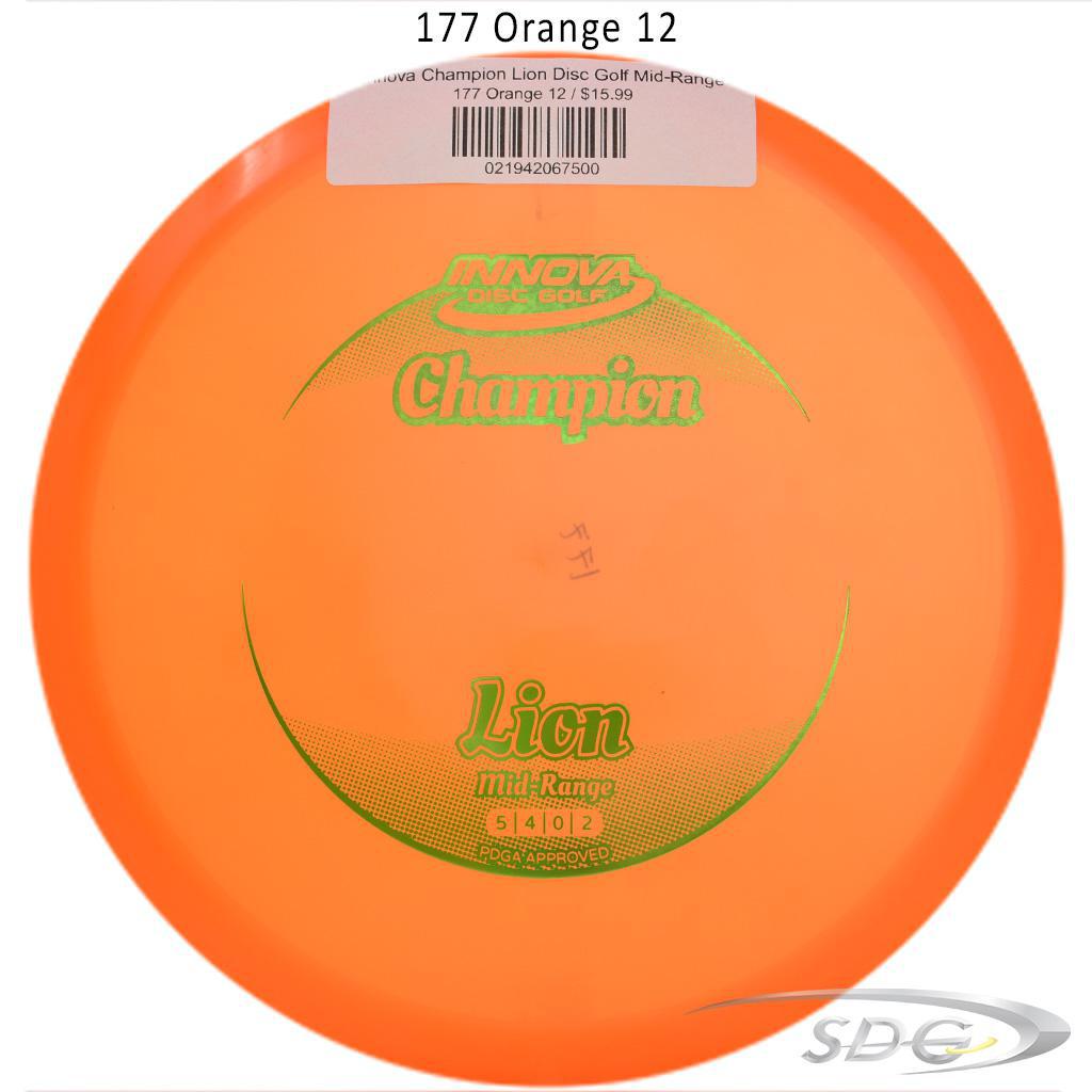 innova-champion-lion-disc-golf-mid-range 177 Orange 12 