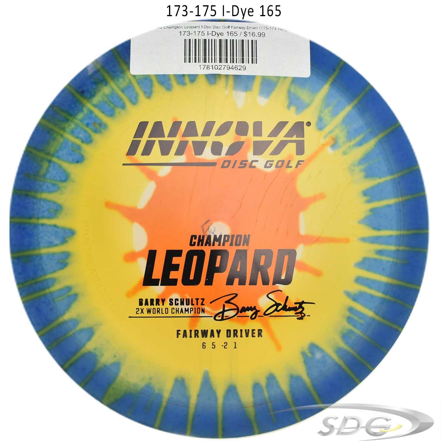 innova-champion-leopard-i-dye-disc-golf-fairway-driver 173-175 I-Dye 165 