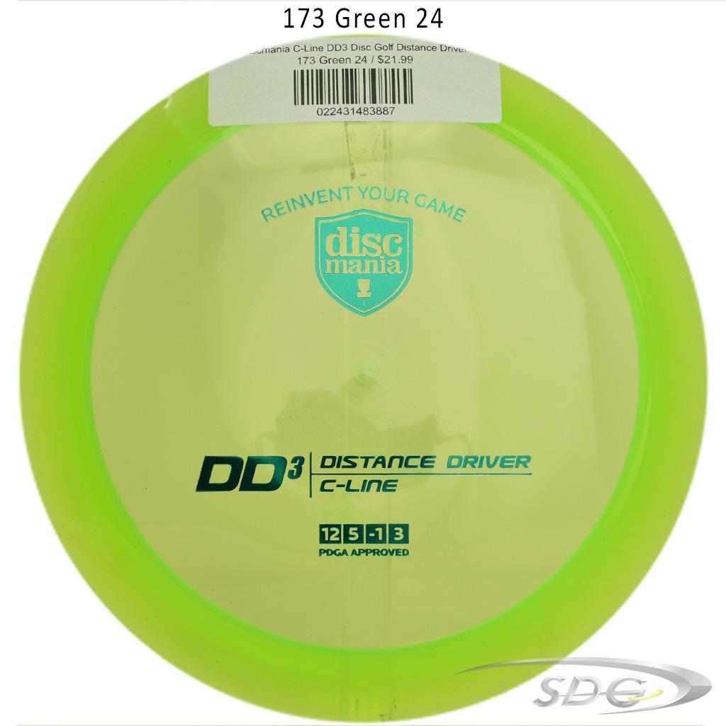 discmania-c-line-dd3-disc-golf-distance-driver 173 Green 24 