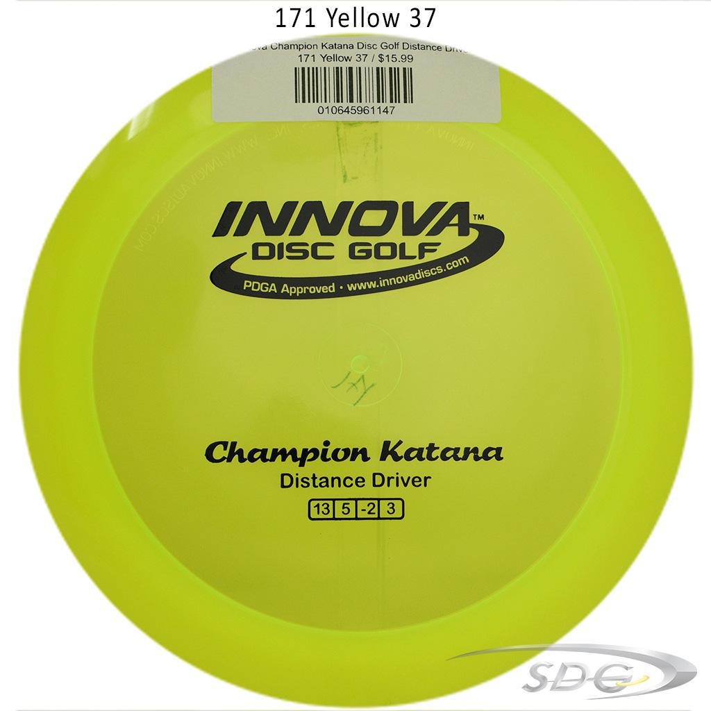 innova-champion-katana-disc-golf-distance-driver 171 Yellow 37 