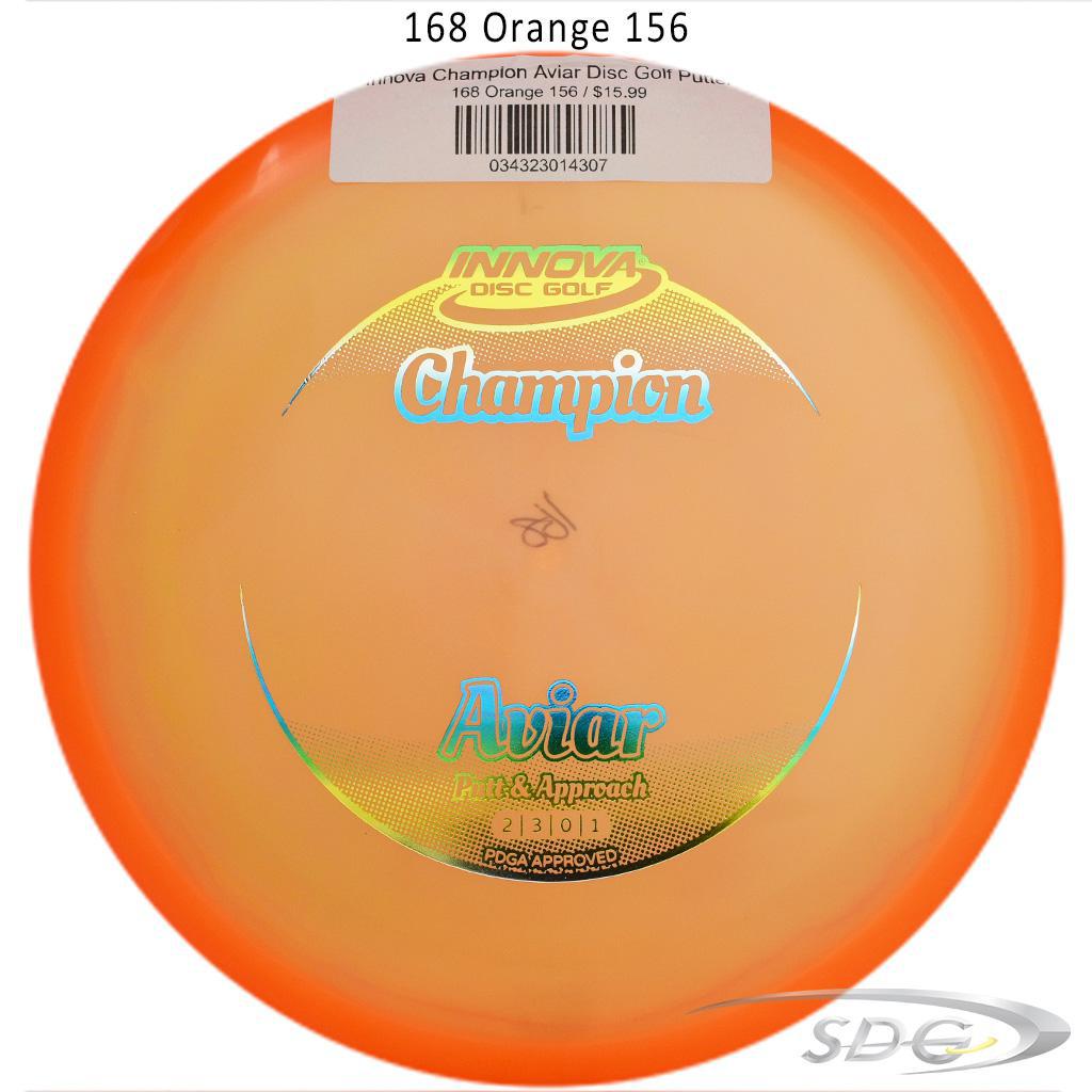 innova-champion-aviar-disc-golf-putter 168 Orange 156 