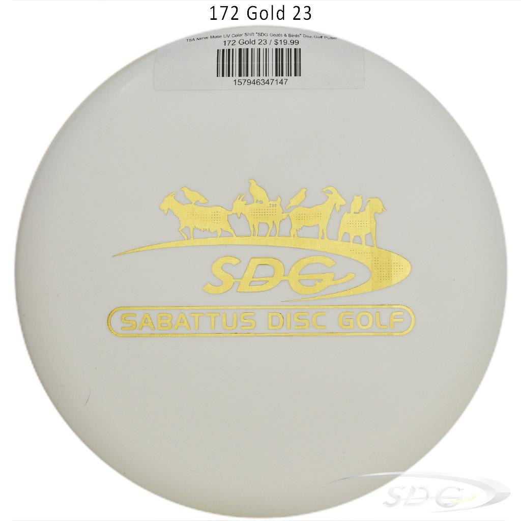 tsa-nerve-muse-uv-color-shift-sdg-goats-birds-disc-golf-putter 172 Gold 23 