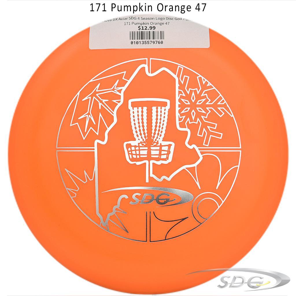 innova-dx-aviar-sdg-4-season-logo-disc-golf-putter 171 Pumpkin Orange 47 