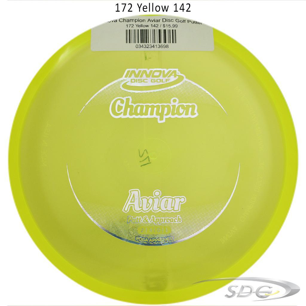 innova-champion-aviar-disc-golf-putter 172 Yellow 142 