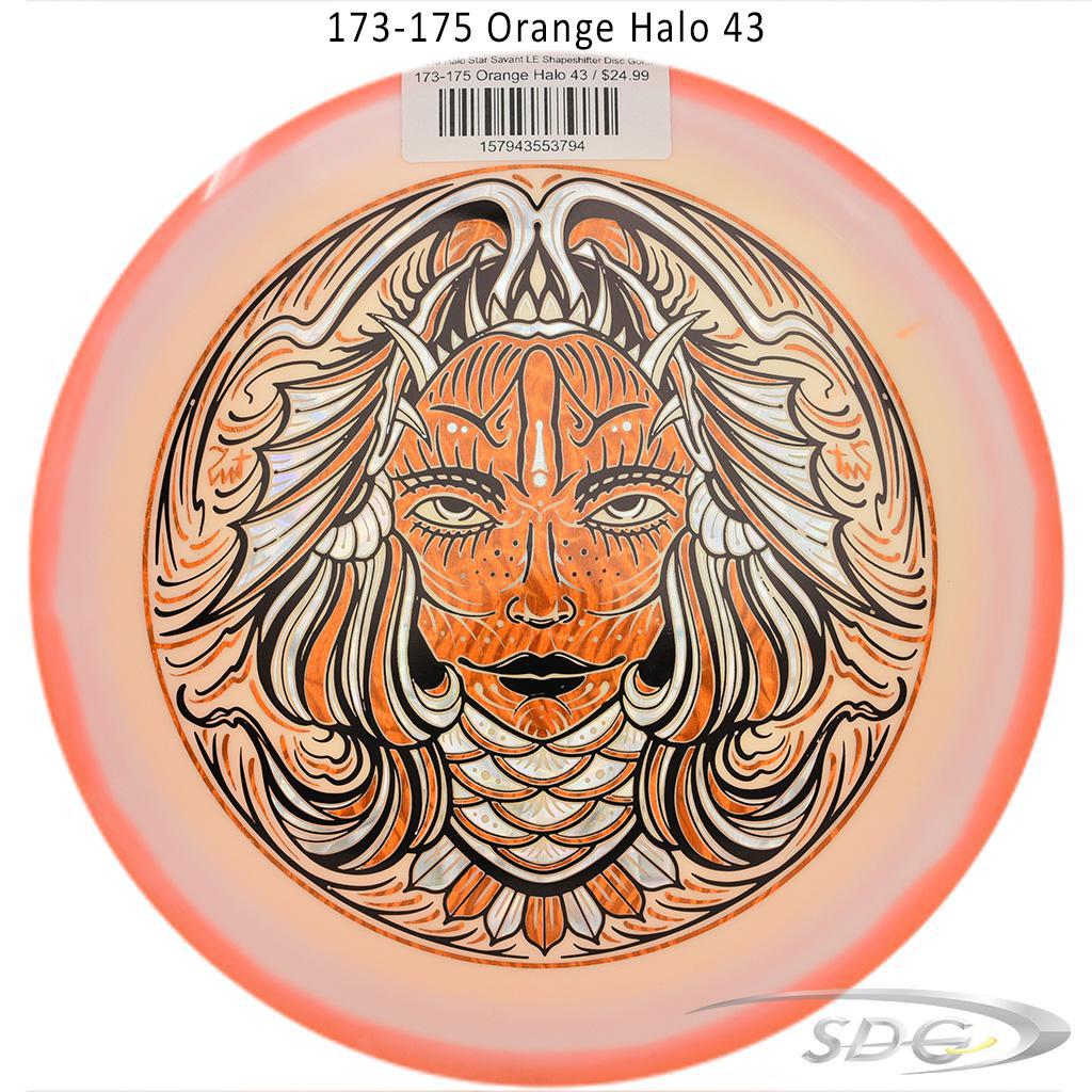 innova-halo-star-savant-le-shapeshifter-disc-golf-distance-driver 173-175 Orange Halo 43 