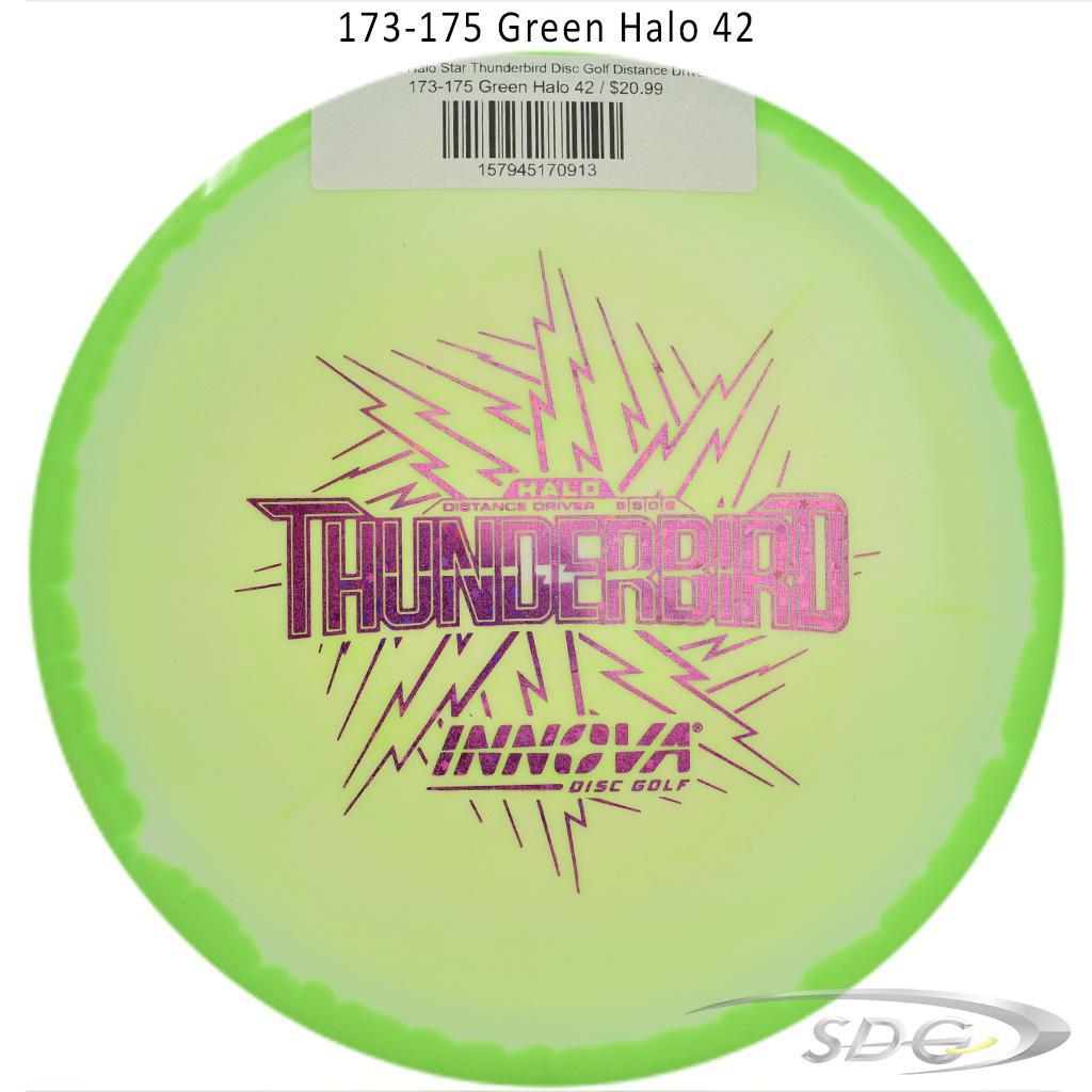 innova-halo-star-thunderbird-disc-golf-distance-driver 173-175 Green Halo 42 