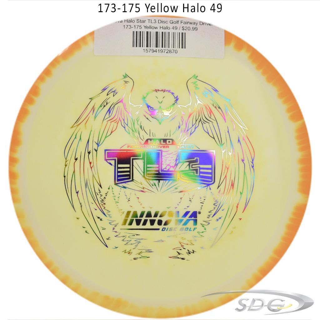 innova-halo-star-tl3-disc-golf-fairway-driver 173-175 Yellow Halo 49 
