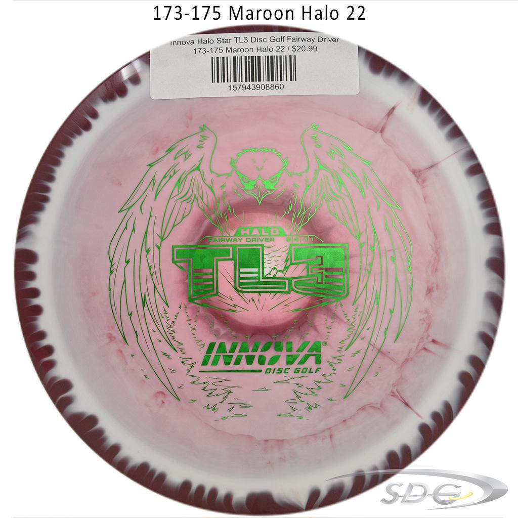 innova-halo-star-tl3-disc-golf-fairway-driver 173-175 Maroon Halo 22 
