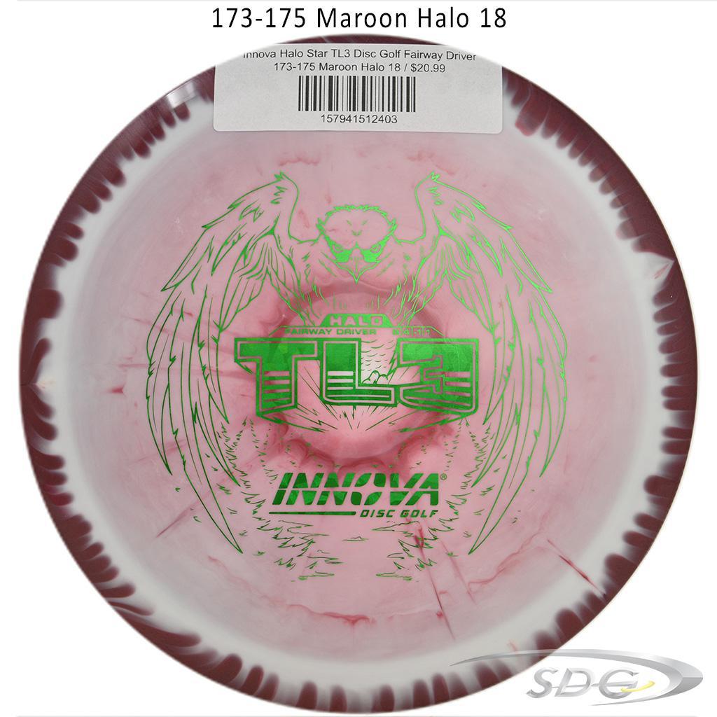 innova-halo-star-tl3-disc-golf-fairway-driver 173-175 Maroon Halo 18 