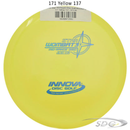 innova-star-wombat3-disc-golf-mid-range 171 Yellow 137 