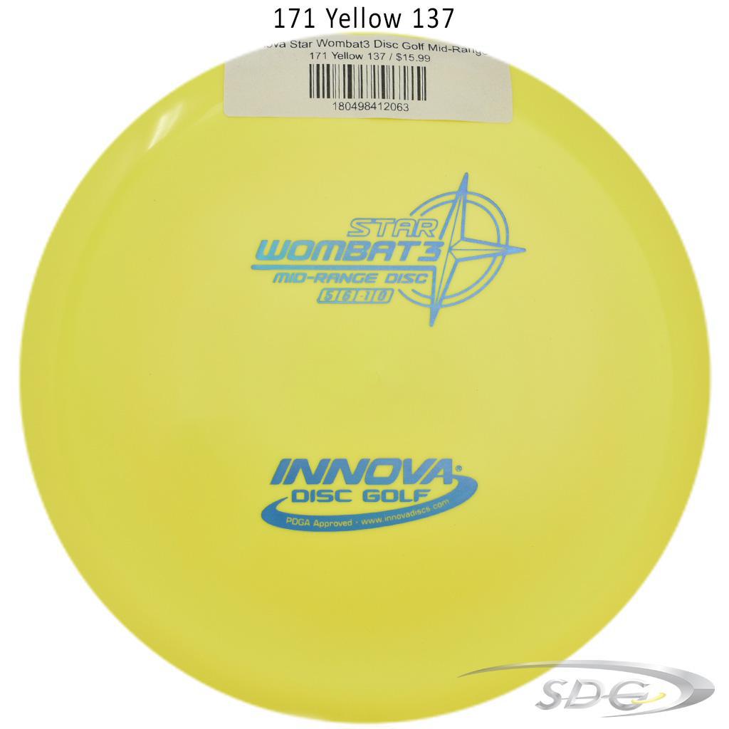 innova-star-wombat3-disc-golf-mid-range 171 Yellow 137 