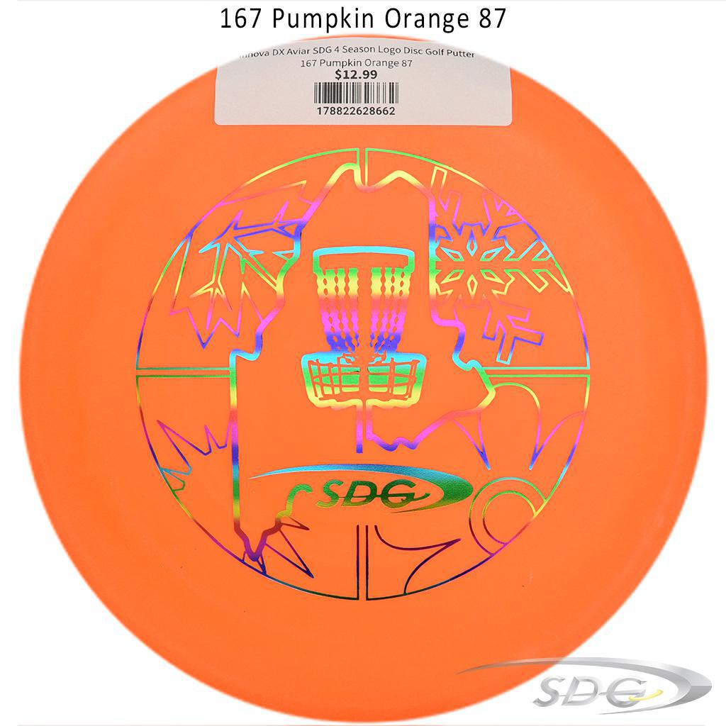 innova-dx-aviar-sdg-4-season-logo-disc-golf-putter 167 Pumpkin Orange 87 