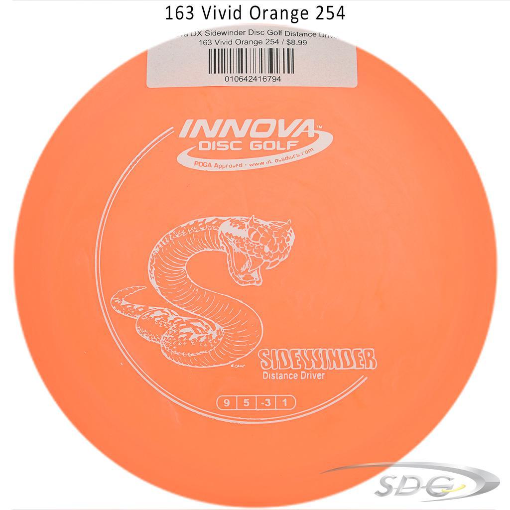 innova-dx-sidewinder-disc-golf-distance-driver 163 Vivid Orange 254 