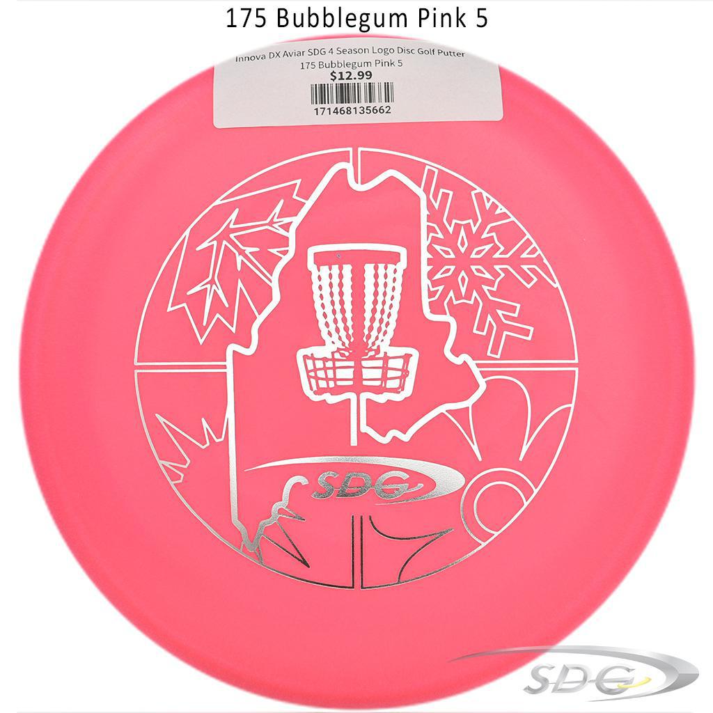 innova-dx-aviar-sdg-4-season-logo-disc-golf-putter 175 Bubblegum Pink 5 