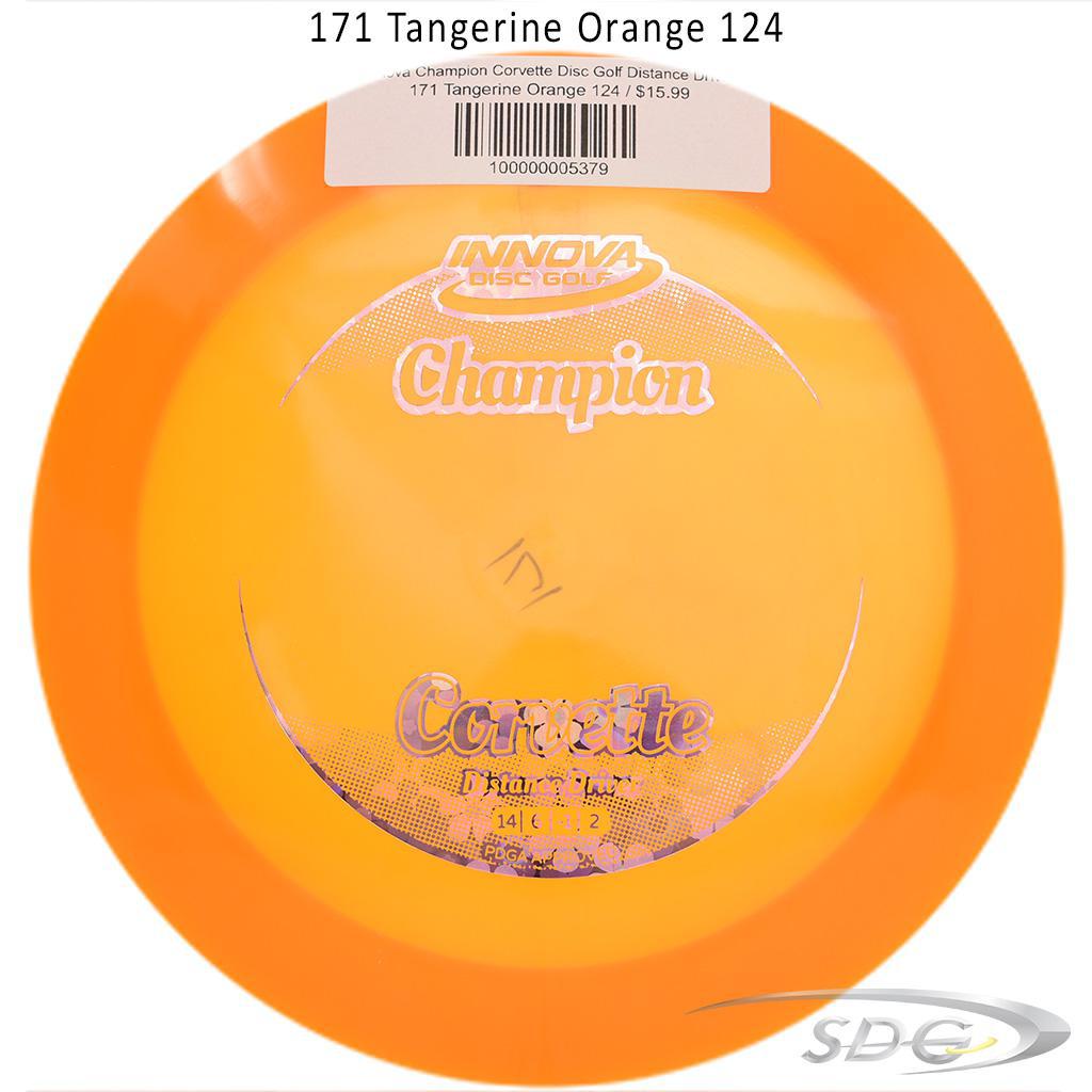 innova-champion-corvette-disc-golf-distance-driver 171 Tangerine Orange 124 