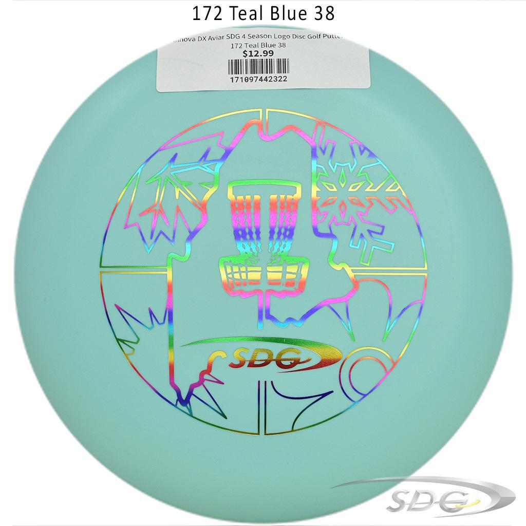 innova-dx-aviar-sdg-4-season-logo-disc-golf-putter 172 Teal Blue 38 