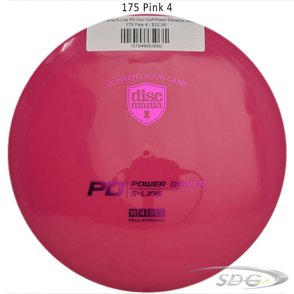 discmania-s-line-pd-disc-golf-power-distance-driver 175 Pink 4 