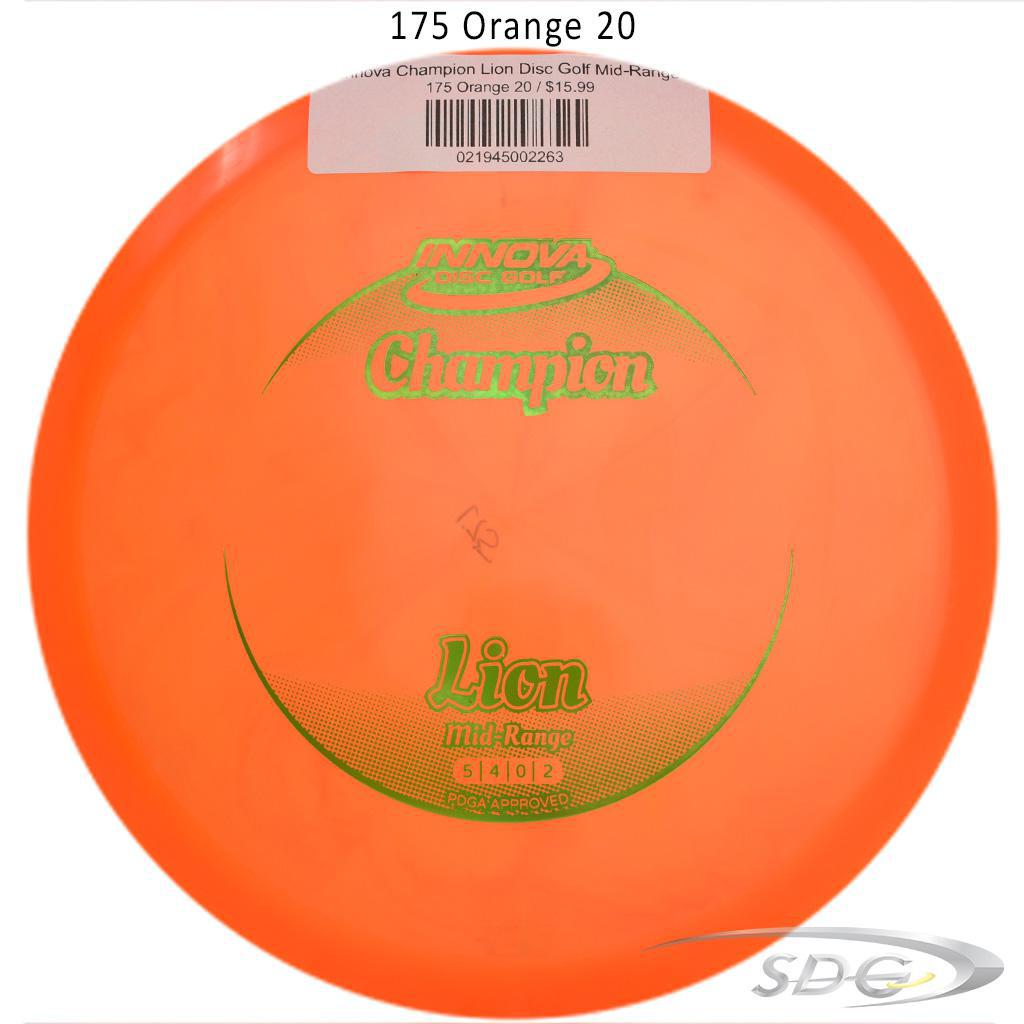 innova-champion-lion-disc-golf-mid-range 175 Orange 20 