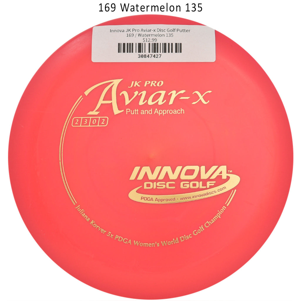 innova-jk-pro-aviar-x-disc-golf-putter 169 Watermelon 135