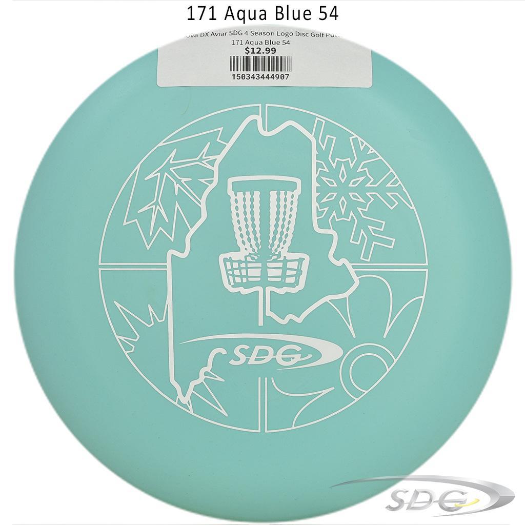 innova-dx-aviar-sdg-4-season-logo-disc-golf-putter 171 Aqua Blue 54 
