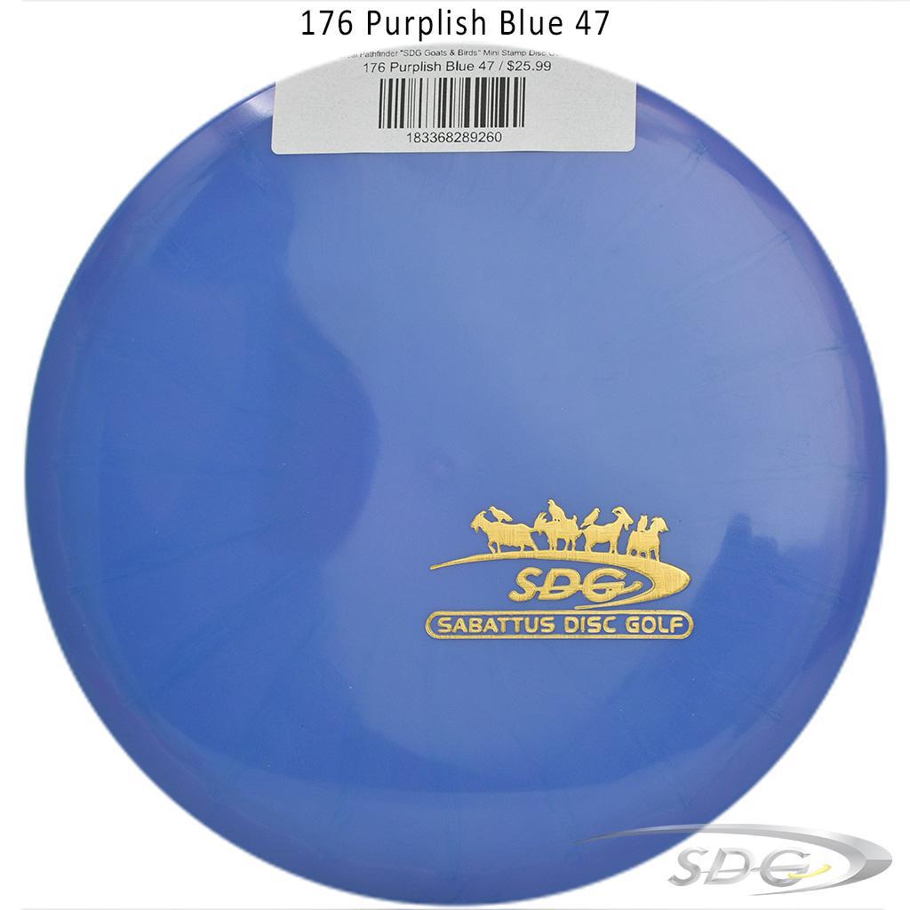 tsa-ethereal-pathfinder-sdg-goats-birds-mini-stamp-disc-golf-mid-range 176 Luminous Blue 49 