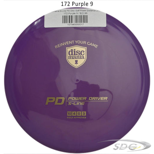 discmania-s-line-pd-disc-golf-power-distance-driver 172 Purple 9 