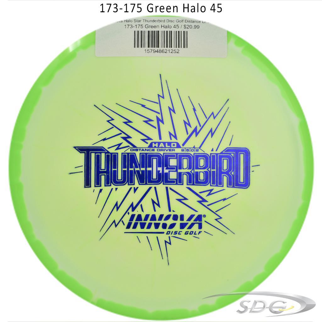 innova-halo-star-thunderbird-disc-golf-distance-driver 173-175 Green Halo 45 