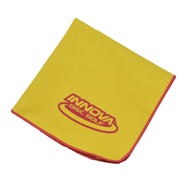 Innova DewFly Disc Golf Towel Yellow-Red