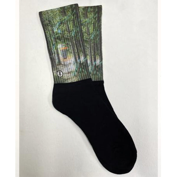 tee-box-sox-disc-golf-apparel Large-In the Woods 