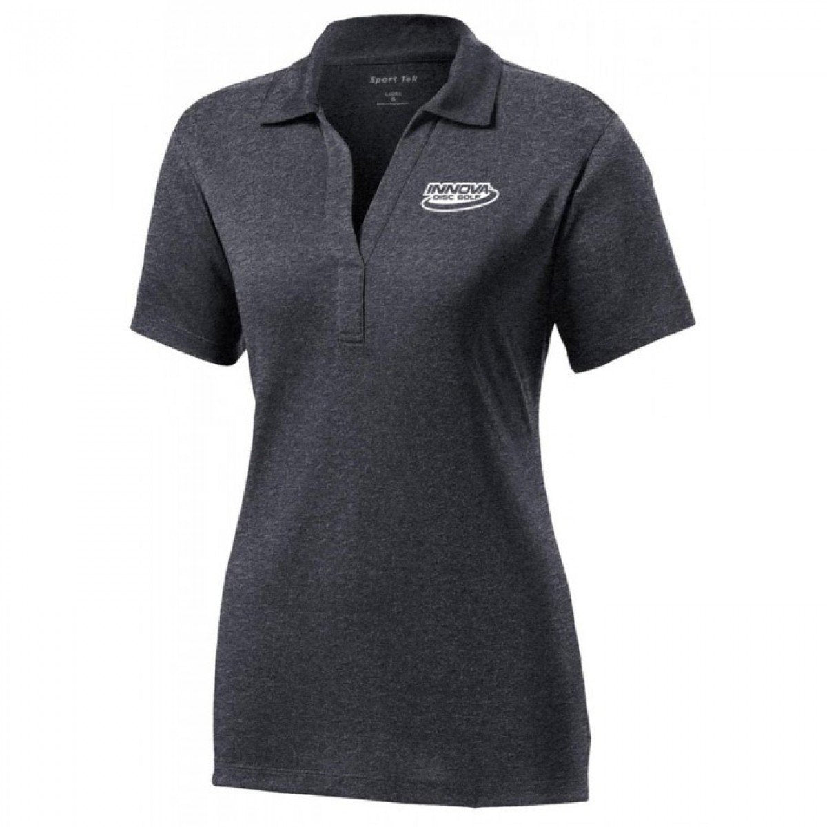 innova-ladies-contender-performance-polo-short-sleeve-disc-golf-apparel Medium Graphite