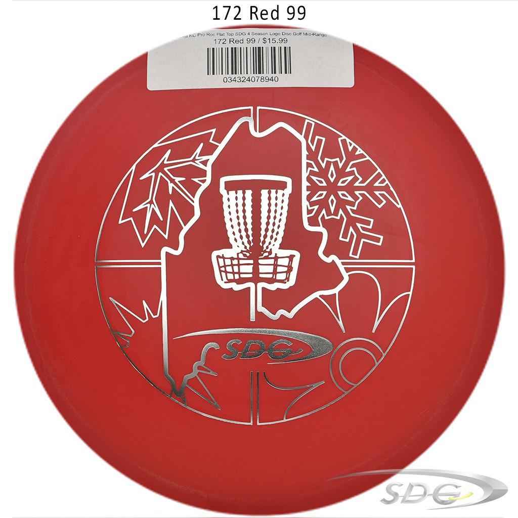 innova-kc-pro-roc-flat-top-sdg-4-season-logo-disc-golf-mid-range 172 Red 99 