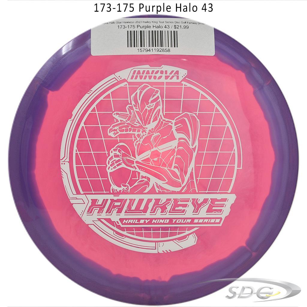 innova-halo-star-hawkeye-2023-hailey-king-tour-series-disc-golf-fairway-driver 173-175 Purple Halo 43 