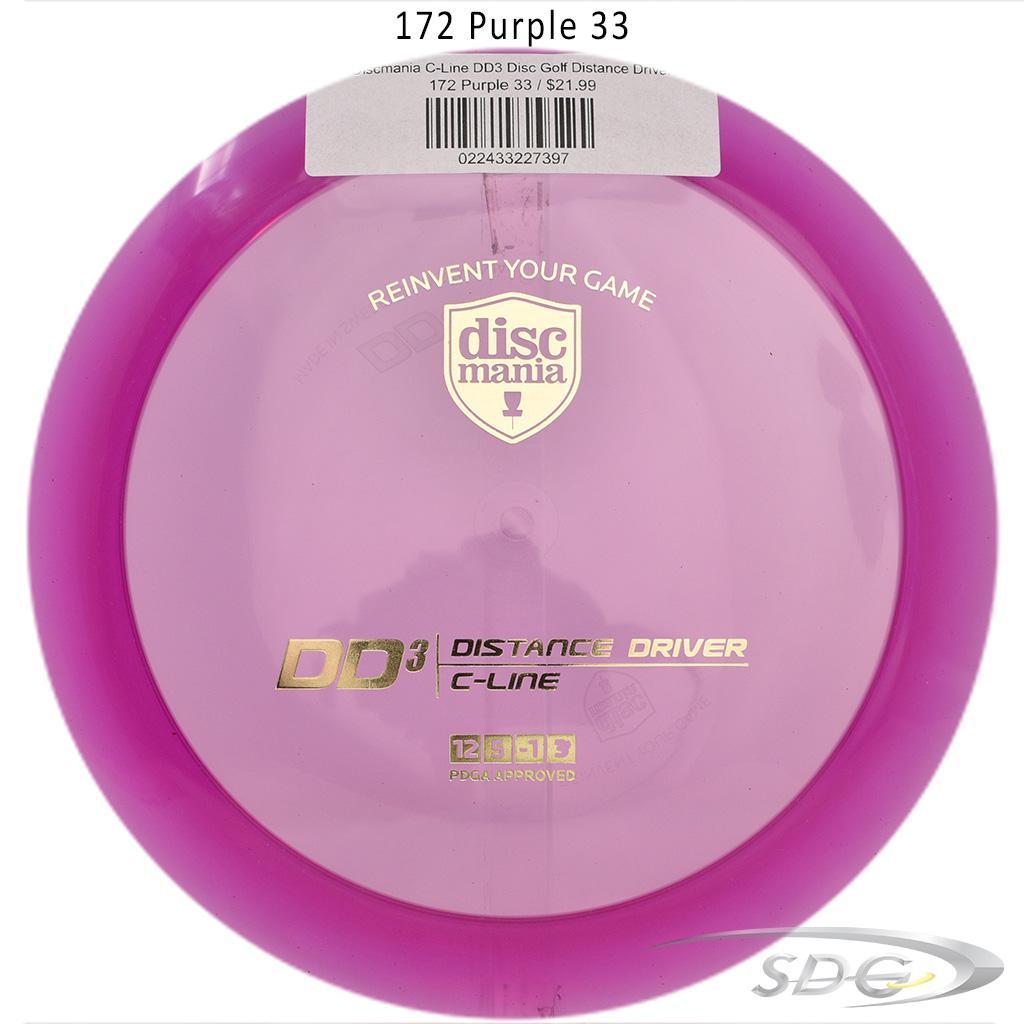 discmania-c-line-dd3-disc-golf-distance-driver 172 Purple 33 