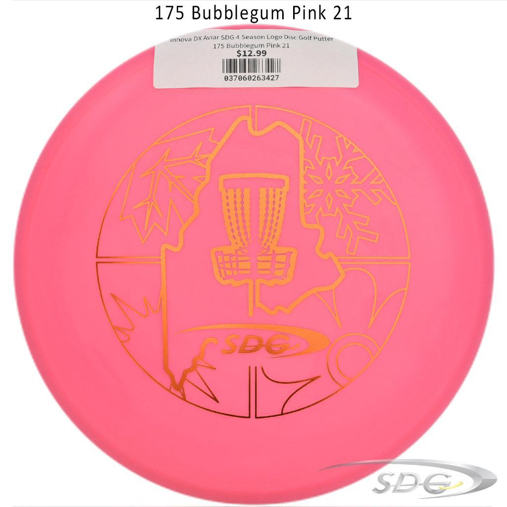 innova-dx-aviar-sdg-4-season-logo-disc-golf-putter 175 Bubblegum Pink 21 