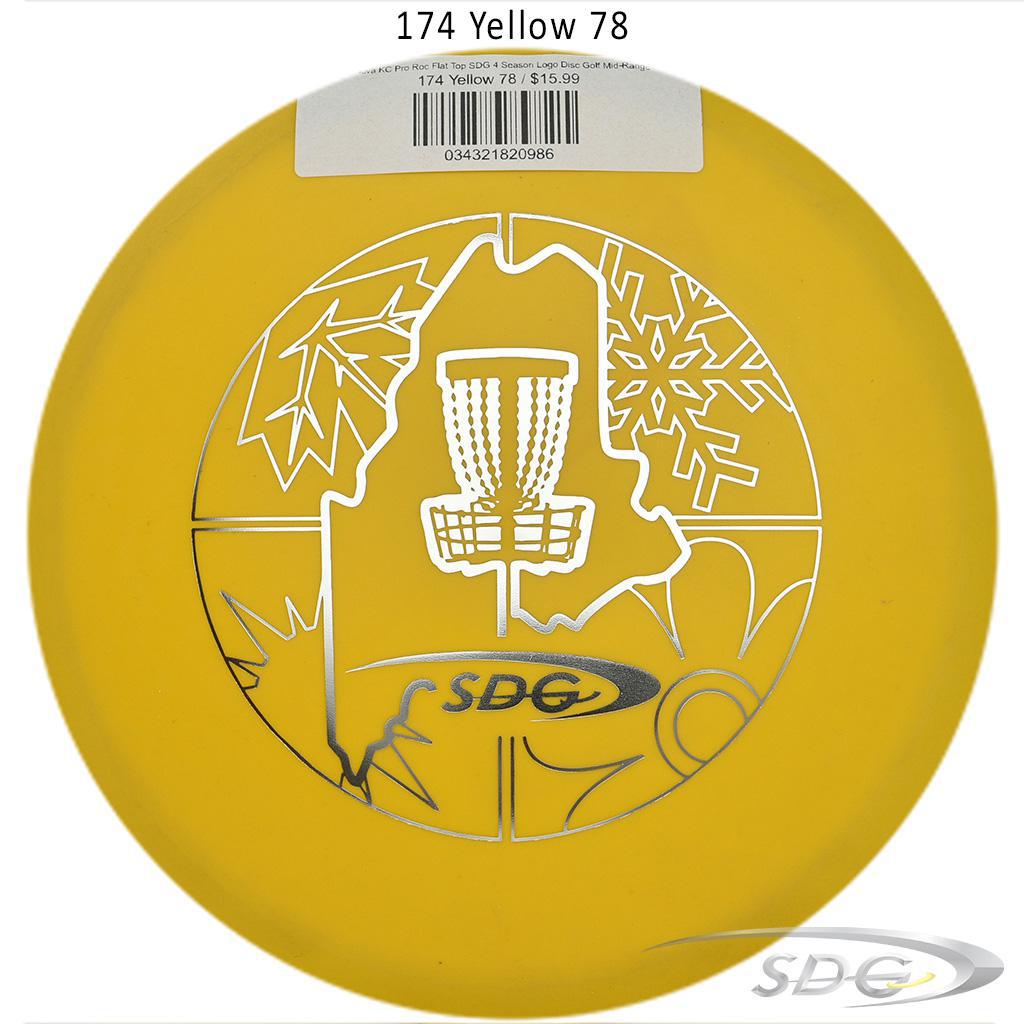 innova-kc-pro-roc-flat-top-sdg-4-season-logo-disc-golf-mid-range 174 Yellow 78 