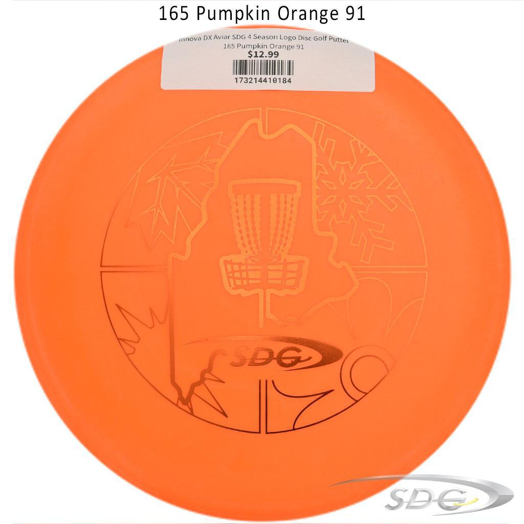 innova-dx-aviar-sdg-4-season-logo-disc-golf-putter 165 Pumpkin Orange 91 