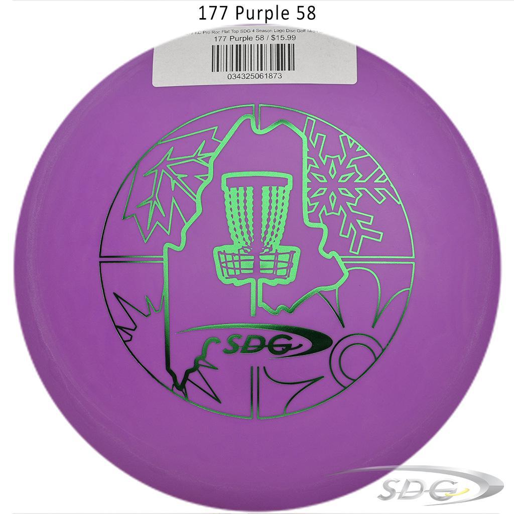 innova-kc-pro-roc-flat-top-sdg-4-season-logo-disc-golf-mid-range 177 Purple 58 