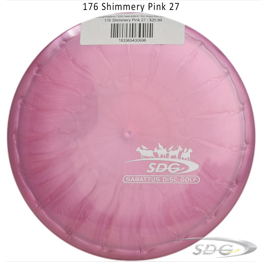 tsa-ethereal-pathfinder-sdg-goats-birds-mini-stamp-disc-golf-mid-range 176 Shimmery Pink 27 
