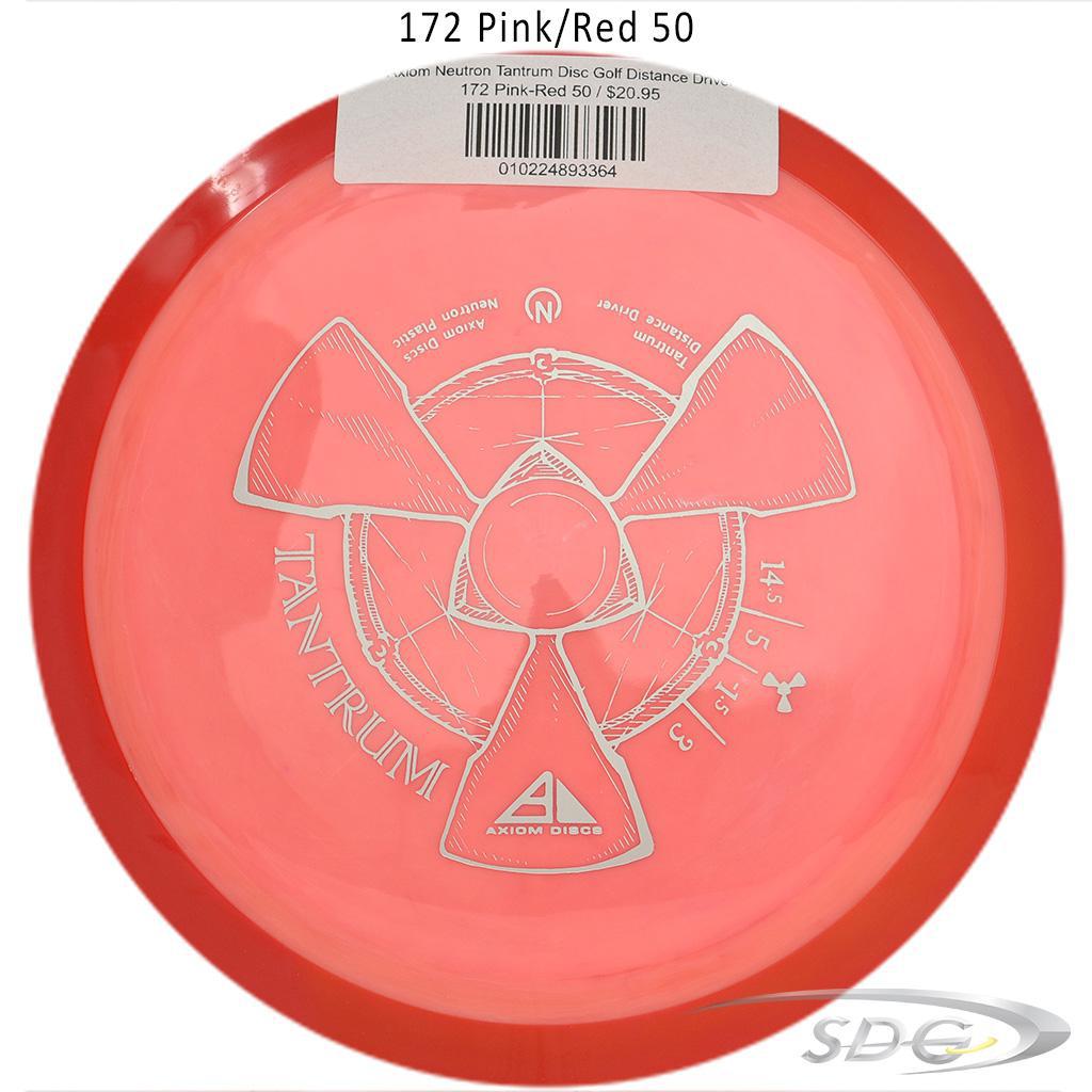 axiom-neutron-tantrum-disc-golf-distance-driver 172 Pink-Red 50 
