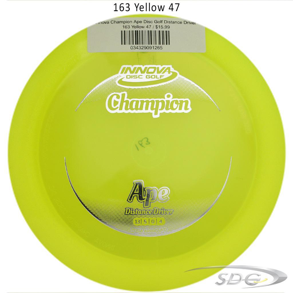 innova-champion-ape-disc-golf-distance-driver 163 Yellow 47 