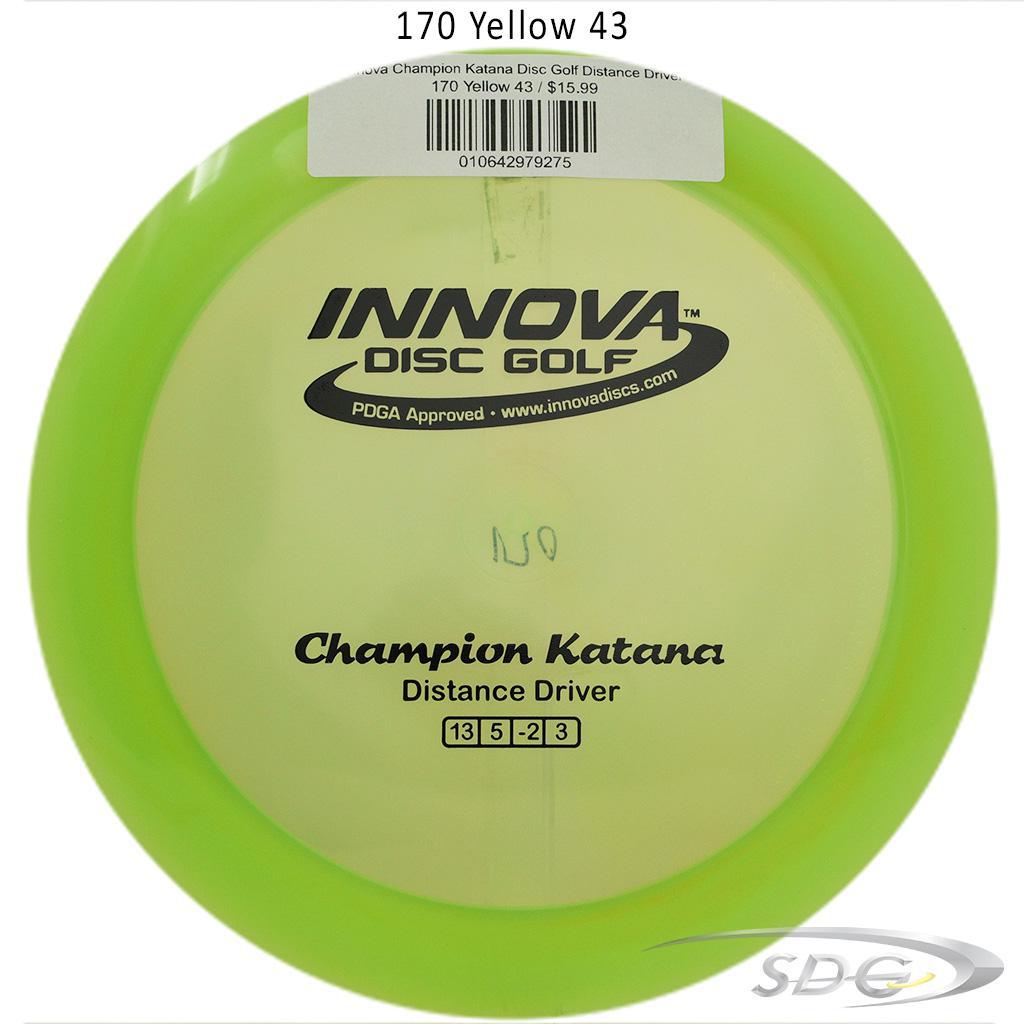 innova-champion-katana-disc-golf-distance-driver 170 Yellow 43 
