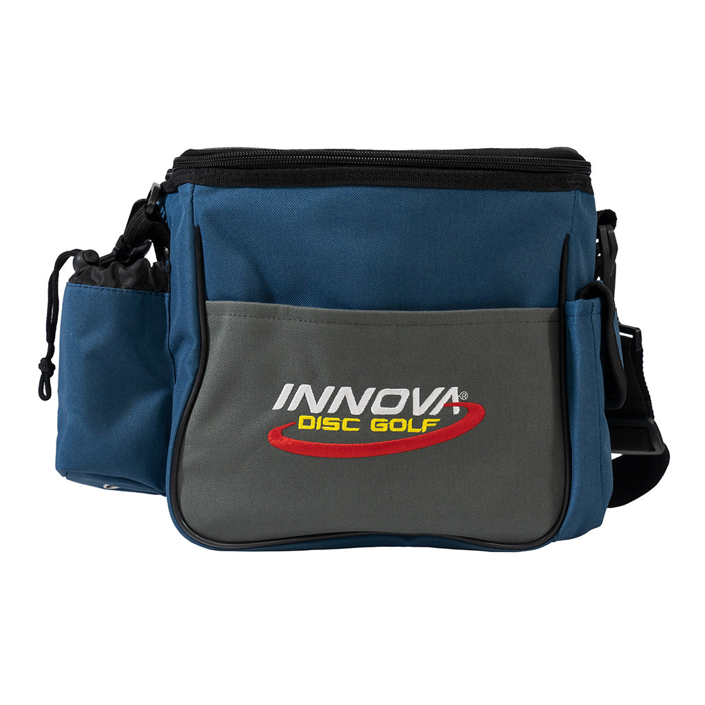 Innova Adventure Pack Sac à dos pour disque de golf – Peut contenir 25 disques – Comprend un mini sac de disque de golf (noir/écarlate