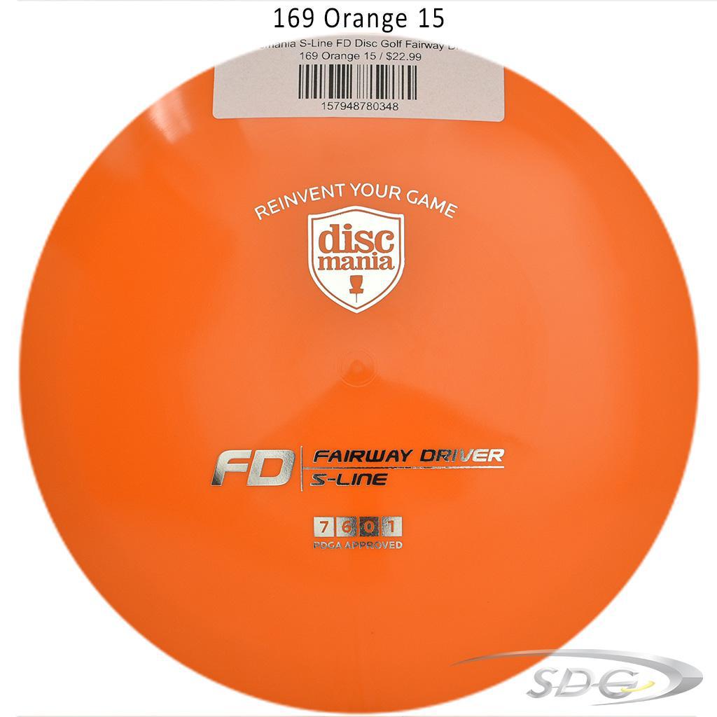 discmania-s-line-fd-disc-golf-fairway-driver 169 Orange 15 